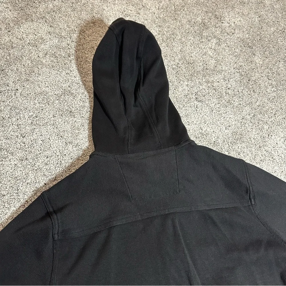 Banana Republic Quarter Button Pullover Hooded Sweater/Sweatshirt - Mens Small